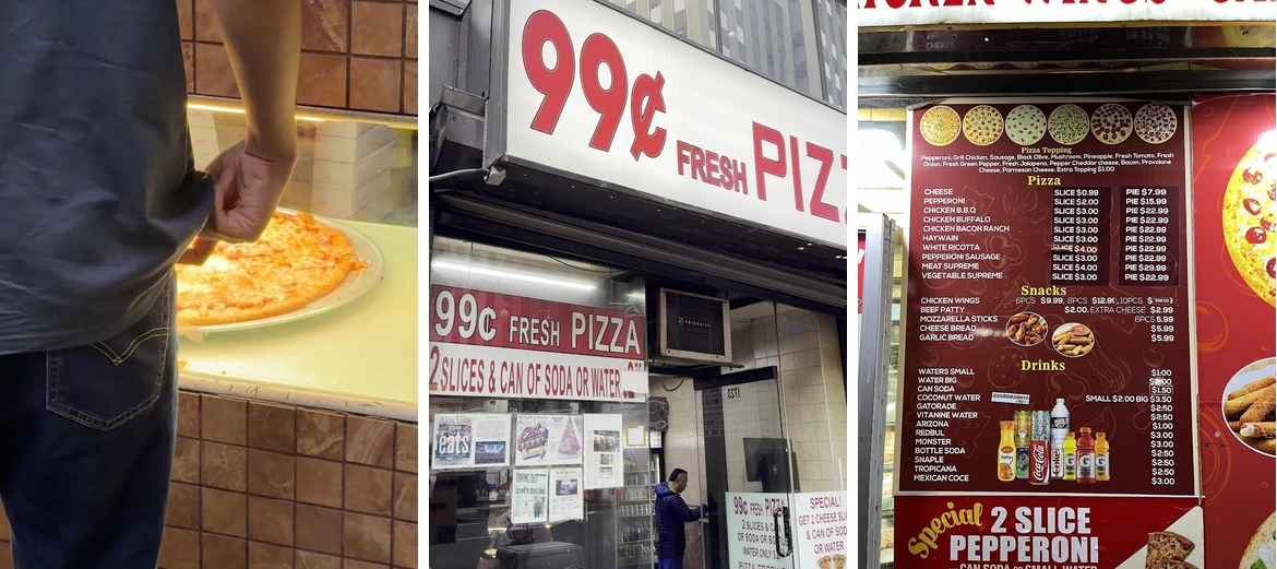 Dollar Slice Pizza Menu