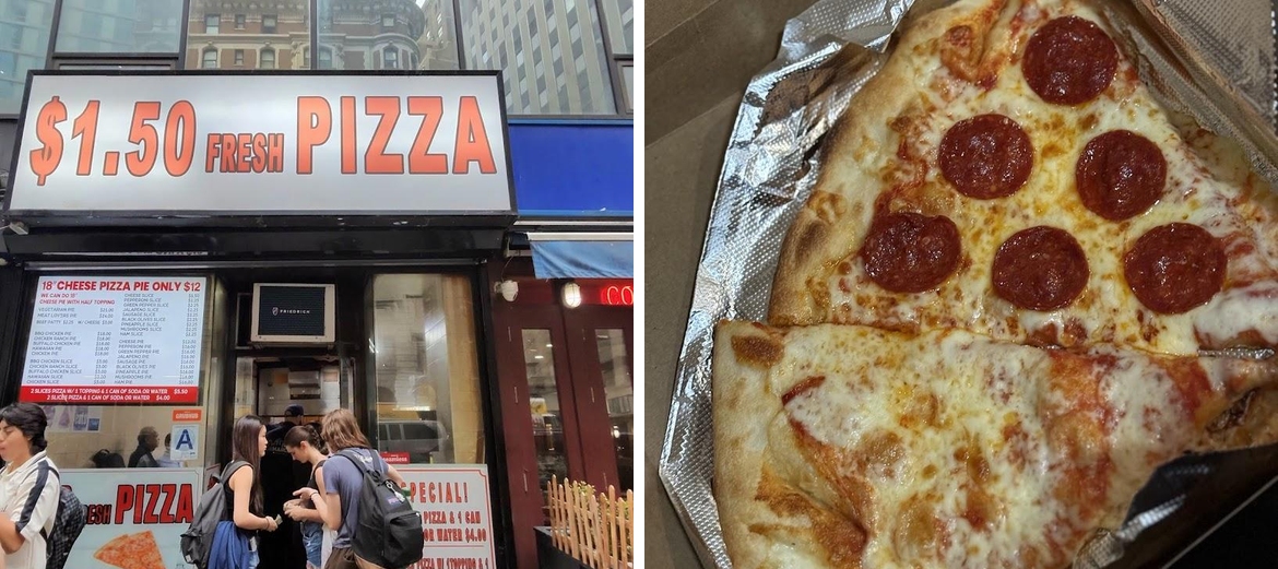 Dollar Slice Pizza Menu